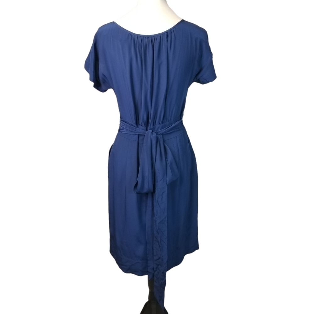 Bcbgmaxazria royal blue silk dress - Picture 6 of 12